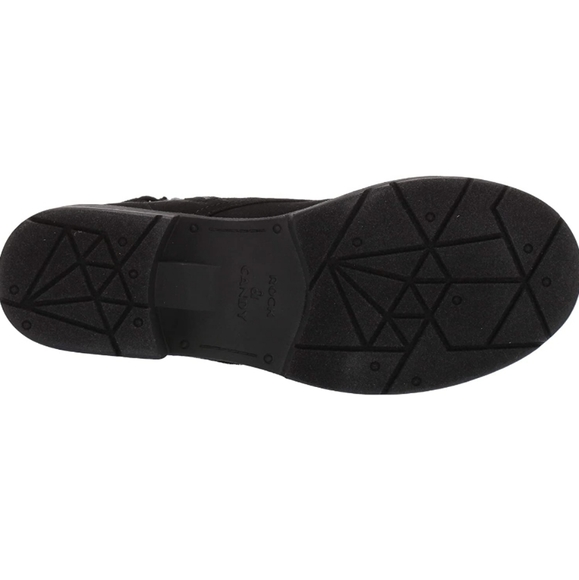 Rock & Candy by Zigi Hurley Faux Suede Ankle Lace-up Boots Black -7 - Picture 2 of 9